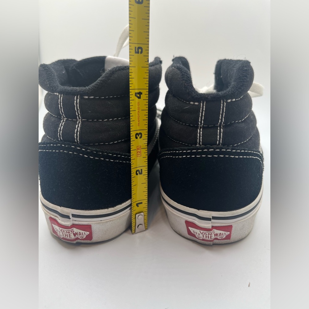 Vans Kids Ward Hi Black & White High - Top Skater Sneakers Youth Size 6 - Picture 7 of 10